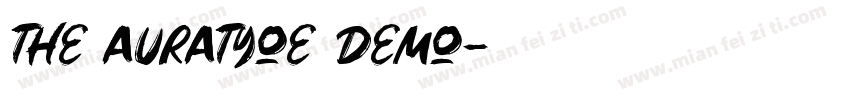 the auratyoe demo字体转换